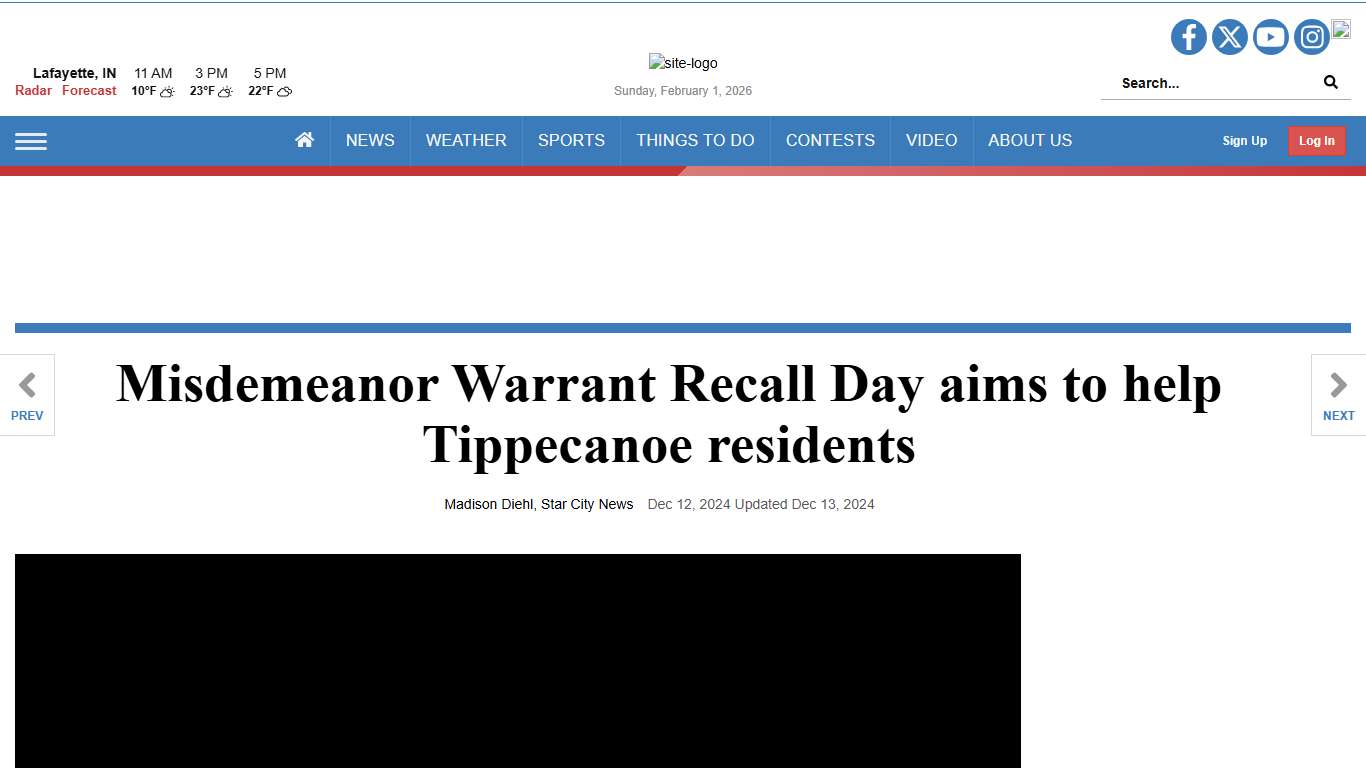 Misdemeanor Warrant Recall Day aims to help Tippecanoe residents Homepage starcitytv.com